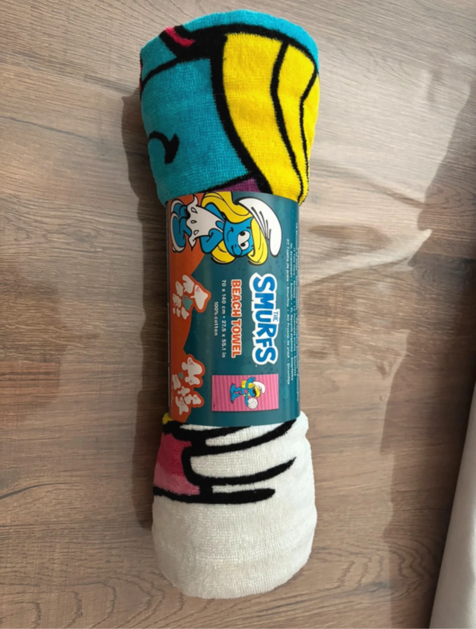 Serviette de plage Schtroumpfs 